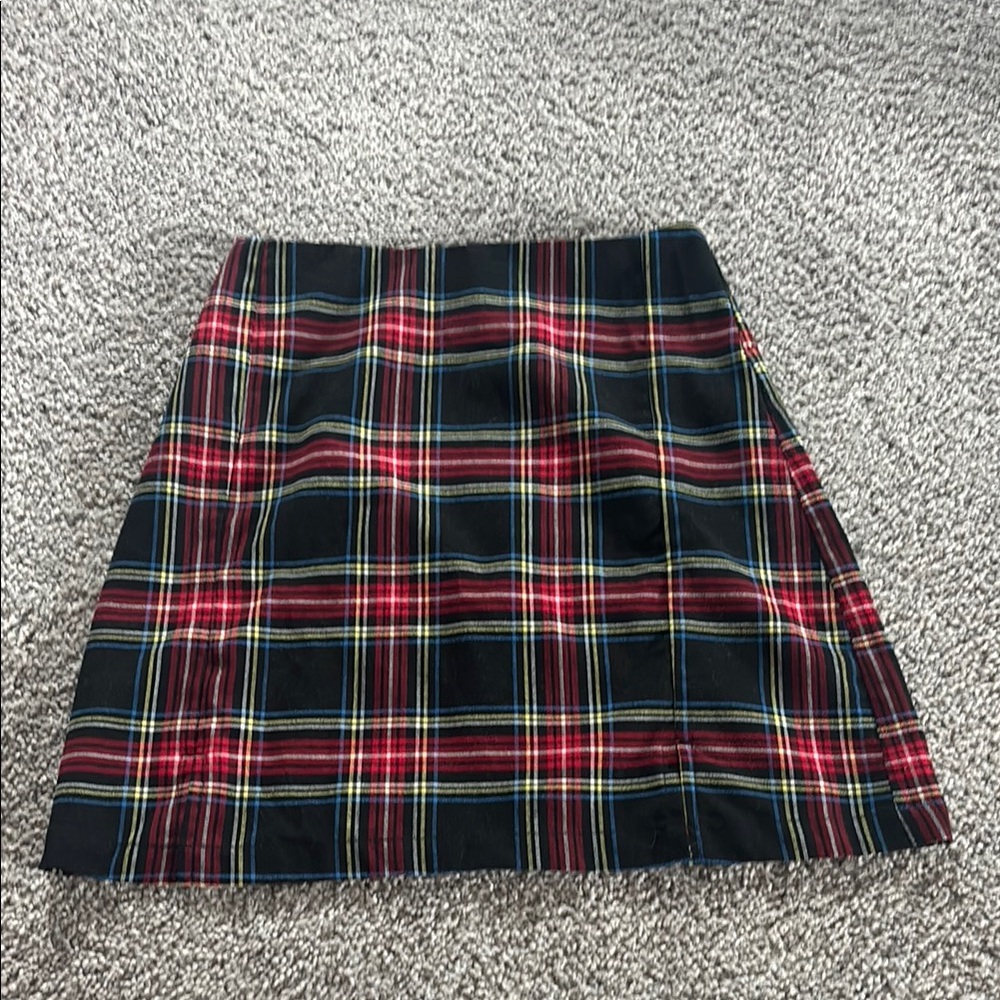 Brandy Melville Blue Red Mini A-Line Skirt
